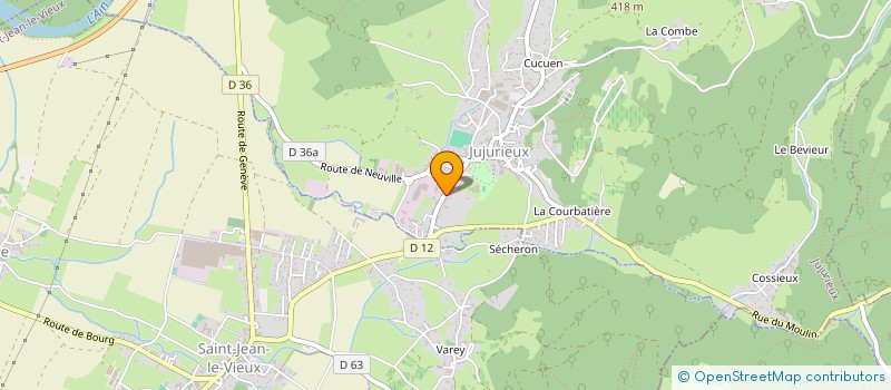 localisation de l'entreprise SN AMBULANCES AMBARROISES à JUJURIEUX