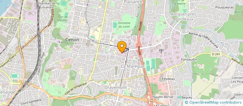 localisation de l'entreprise SN AMBULANCES UTS  CENON