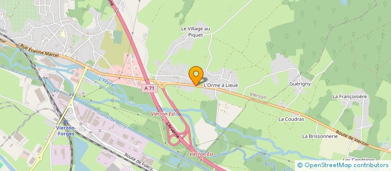 localisation de l'entreprise SN ARNAUD FOUCHER  VIERZON