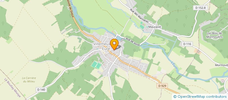 localisation de l'entreprise SN AUTO à VILLEMEUX-SUR-EURE