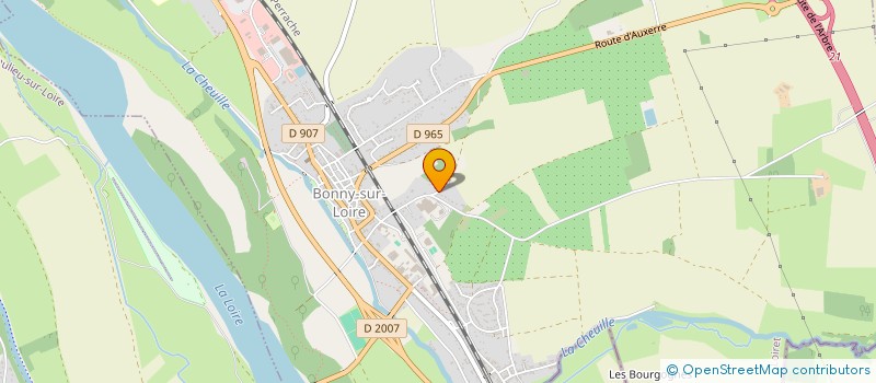 localisation de l'entreprise SN BERCIER LECHAUVE  BONNY-SUR-LOIRE