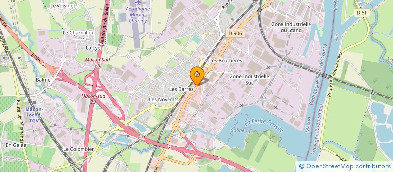 localisation de l'entreprise SN BOURGOGNE ROUTAGE  LYON
