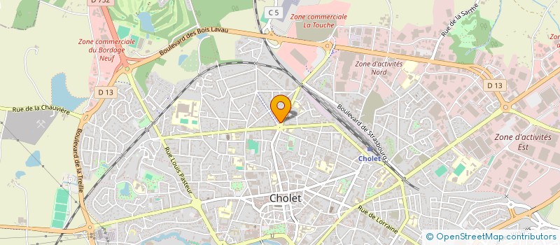 localisation de l'entreprise SN BRICO CHOLET à CHOLET