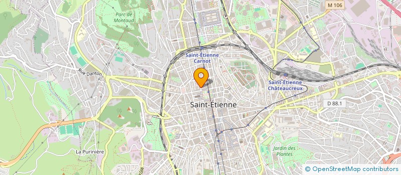 localisation de l'entreprise SN BURGER.B  SAINT-ETIENNE