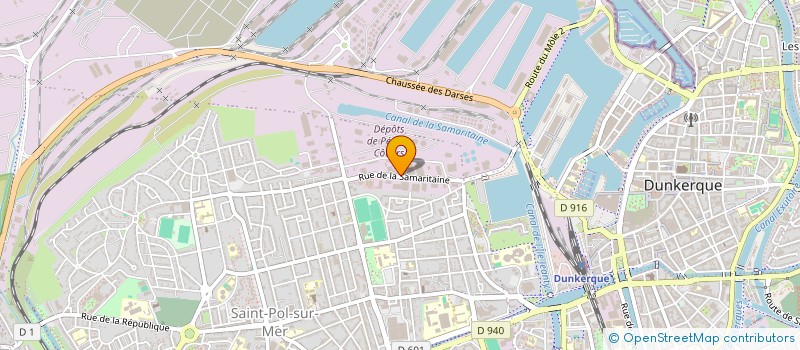 localisation de l'entreprise SN. CALOIN à DUNKERQUE