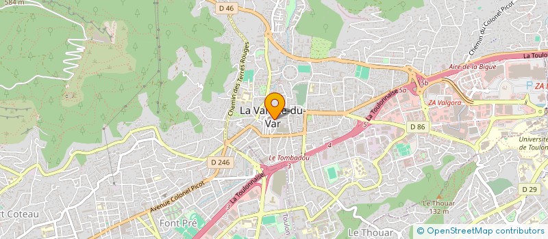 localisation de l'entreprise SN CAT à LA VALETTE-DU-VAR