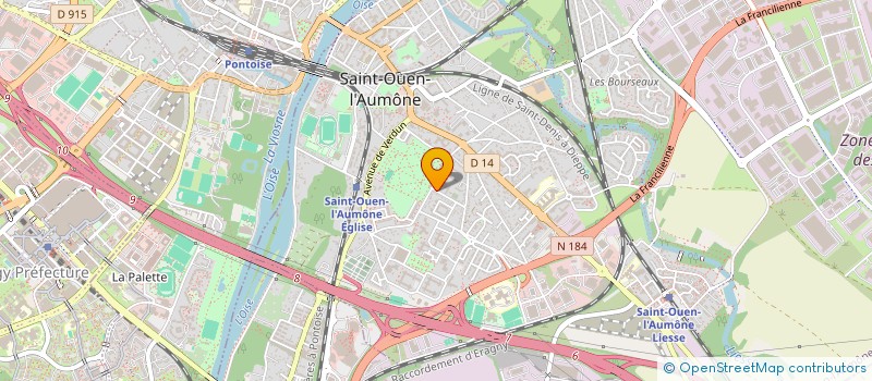 localisation de l'entreprise SN CHARPENTE COUVERTURE  SAINT-OUEN-L'AUMONE