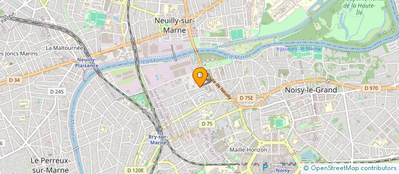 localisation de l'entreprise SN CONSTRUCTION  NOISY-LE-GRAND