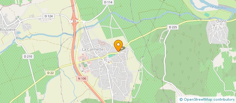 localisation de l'entreprise SN CONSTRUCTIONS à LA CALMETTE
