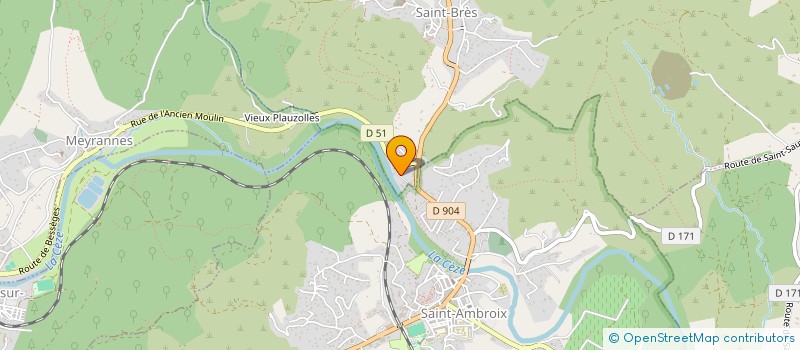 localisation de l'entreprise SN CONTROLE TECHNIQUE DE LA CEZE à SAINT-BRES