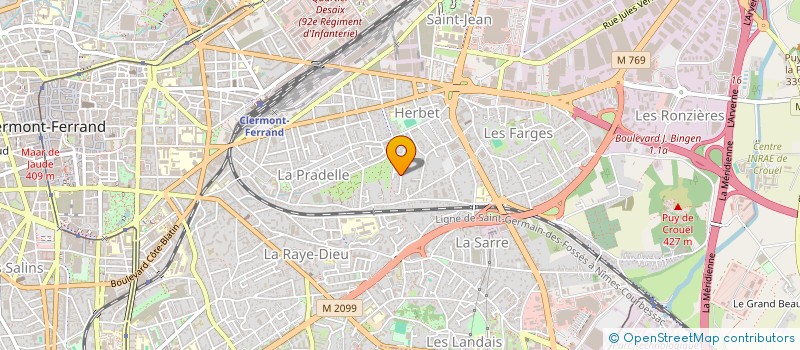 localisation de l'entreprise SN DEVELOPPEMENT  CLERMONT-FERRAND