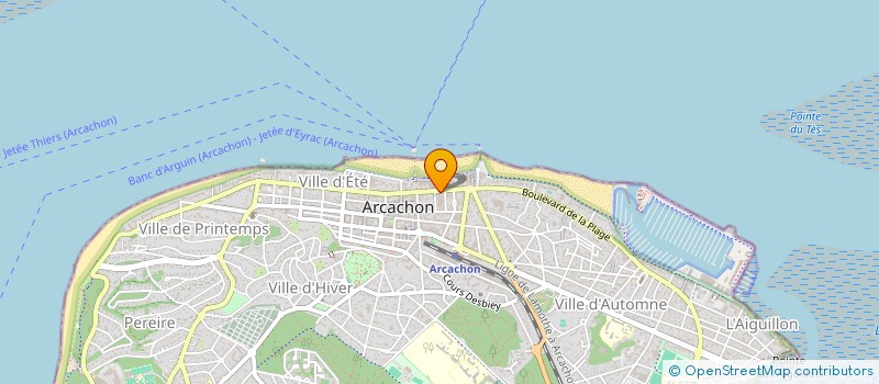 localisation de l'entreprise SN DISARC à ARCACHON