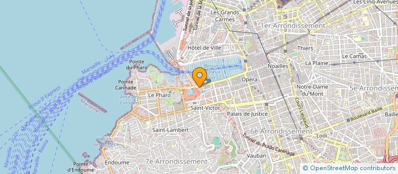 localisation de l'entreprise SN DISTRIBTION ELECTRONIQUE COMMUNICAT  MARSEILLE