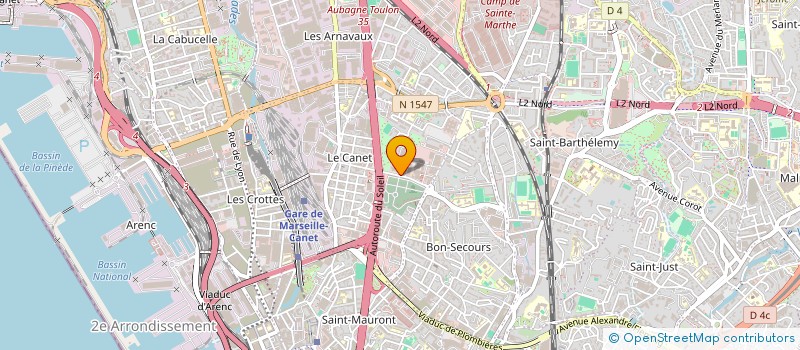 localisation de l'entreprise SN ECI à MARSEILLE