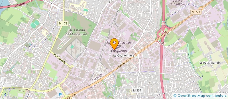 localisation de l'entreprise SN EDV à CARQUEFOU