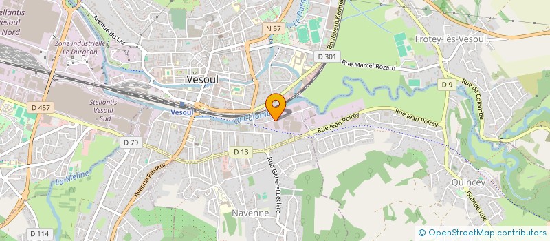 localisation de l'entreprise SN EMBALLAGES INDUSTRIELS FRANCHE COMTE à VESOUL