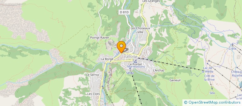 localisation de l'entreprise SN HOTEL DE LA POSTE à VALLOIRE