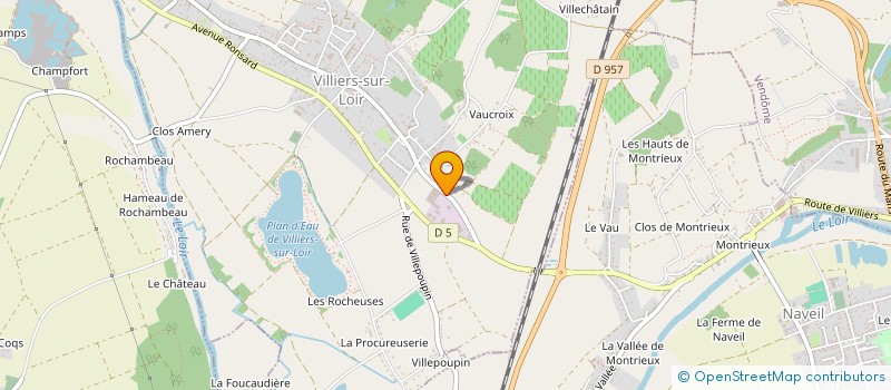 localisation de l'entreprise SN ID CONSTRUCTION  VILLIERS-SUR-LOIR