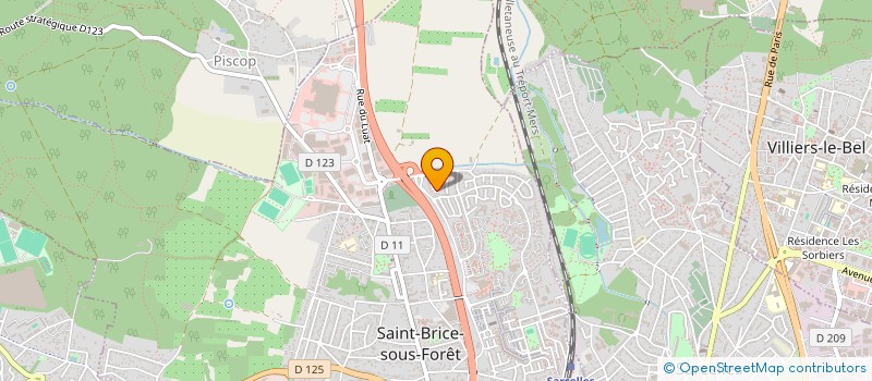 localisation de l'entreprise SN IMMOBILIER à SAINT-BRICE-SOUS-FORET