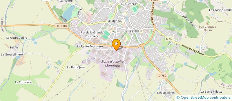 localisation de l'entreprise SN L'ASSIETTE BLEUE à POUZAUGES