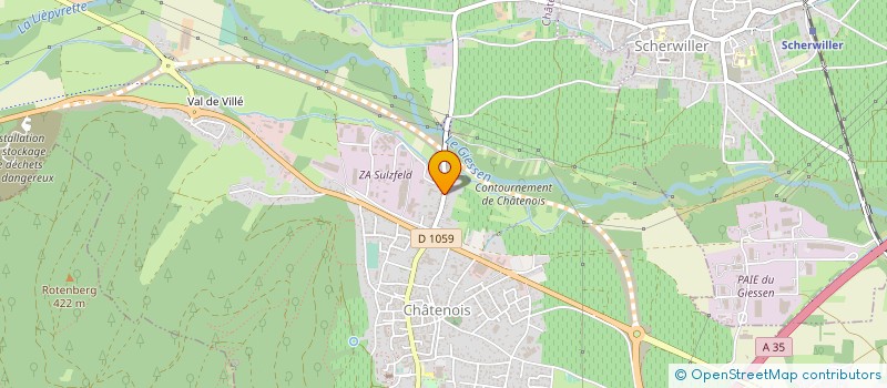 localisation de l'entreprise SN L'UCA  CHATENOIS