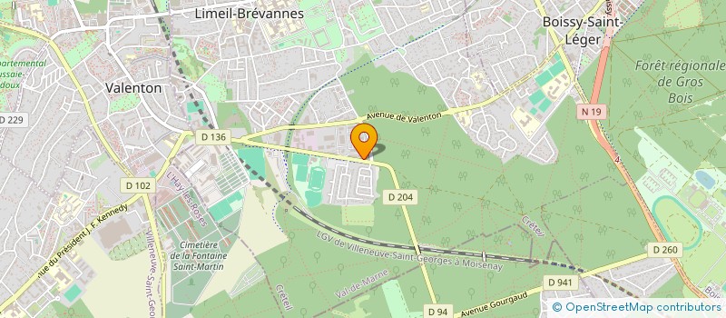 localisation de l'entreprise SN LOGISTICS à LIMEIL-BREVANNES