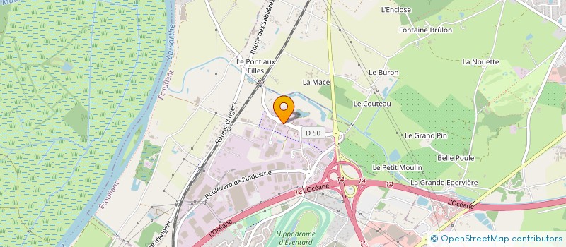 localisation de l'entreprise SN LUMILOIRE à ECOUFLANT