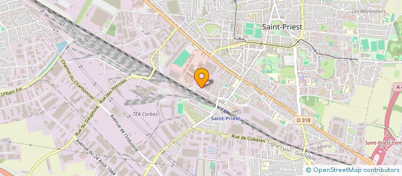 localisation de l'entreprise SN MONDI  SAINT-PRIEST