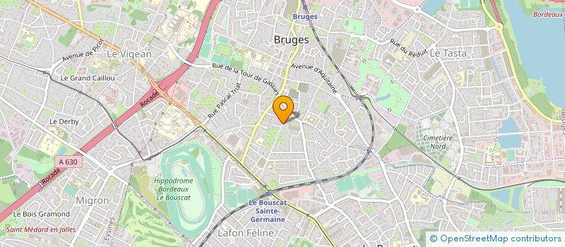 localisation de l'entreprise SN PEINTURE à BRUGES