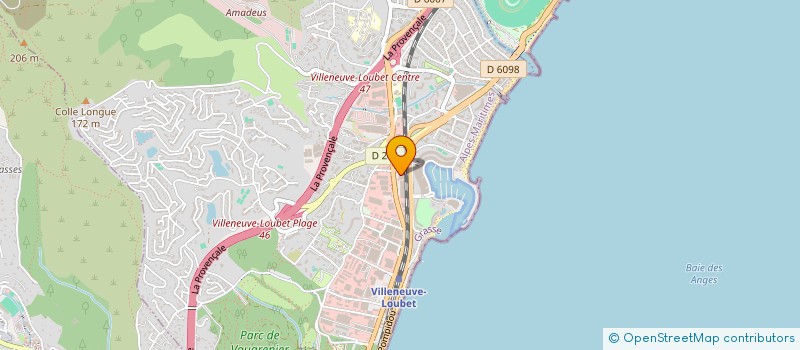 localisation de l'entreprise SN PROXIPRO à VILLENEUVE-LOUBET