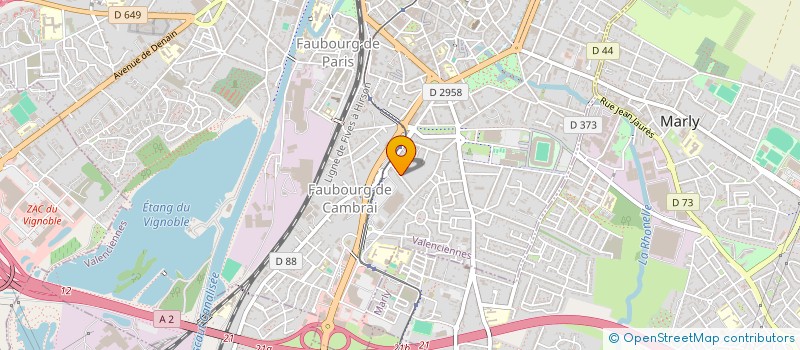 localisation de l'entreprise SN RAMBLA  VALENCIENNES