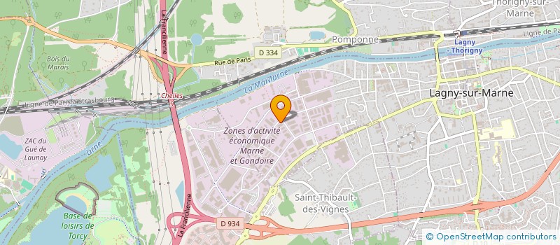 localisation de l'entreprise SN RECUP NORD à LAGNY-SUR-MARNE
