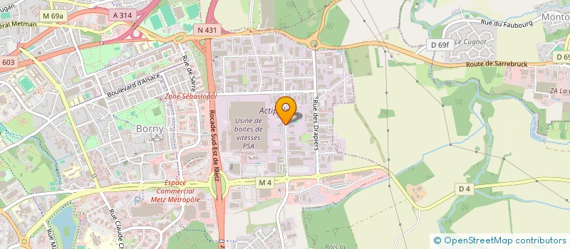 localisation de l'entreprise SN ROUSSELOT SAS  METZ