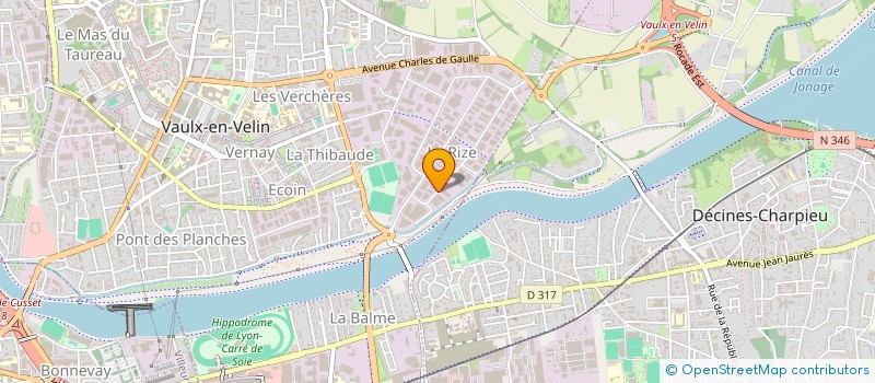 localisation de l'entreprise SN SOUBEYRAND CARROSSIER CONSTRUCTEUR  VAULX-EN-VELIN