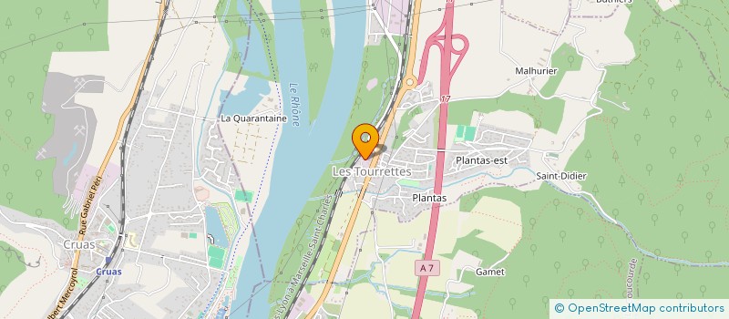 localisation de l'entreprise SN TRANS  LES TOURRETTES