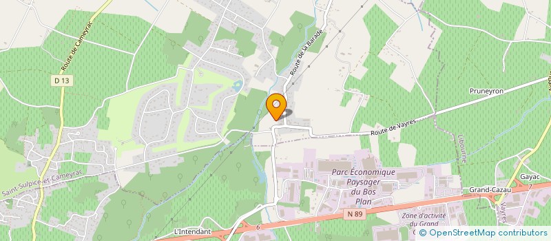 localisation de l'entreprise SN TRAVAUX  SAINT-SULPICE-ET-CAMEYRAC