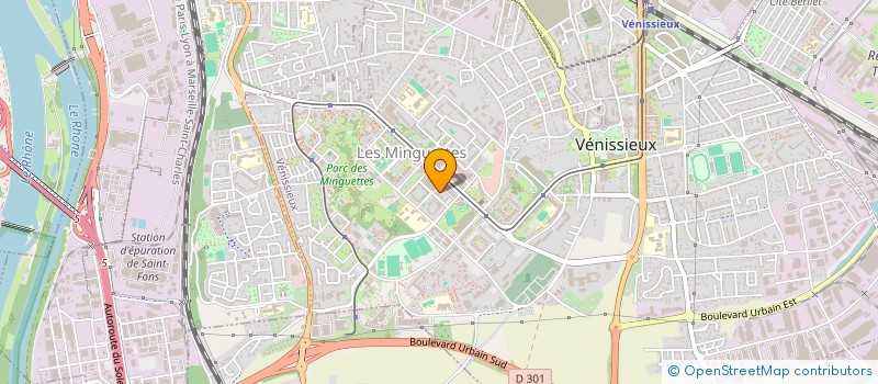 localisation de l'entreprise SN2B IMMOBILIER  VENISSIEUX