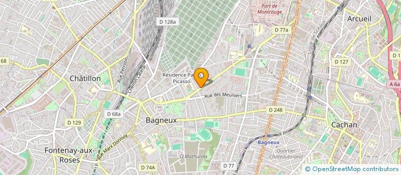 localisation de l'entreprise SN2F à BAGNEUX