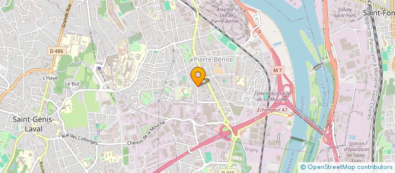 localisation de l'entreprise SN2I ETANCHEITE  OULLINS