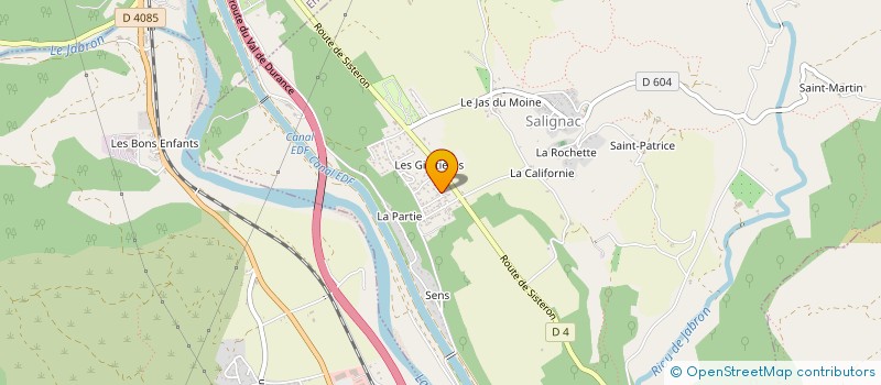 localisation de l'entreprise SN2R  SALIGNAC