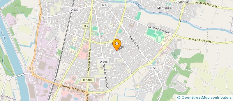 localisation de l'entreprise SN3-IMMO à MONTELIMAR