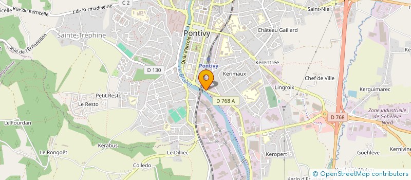 localisation de l'entreprise SN3P  PONTIVY