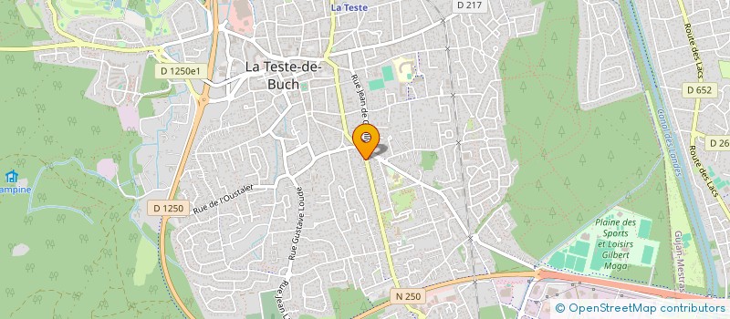 localisation de l'entreprise SNA CHEMINEES SNC à LA TESTE-DE-BUCH