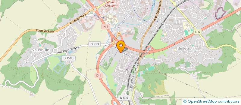 localisation de l'entreprise SNA TP à SOISSONS