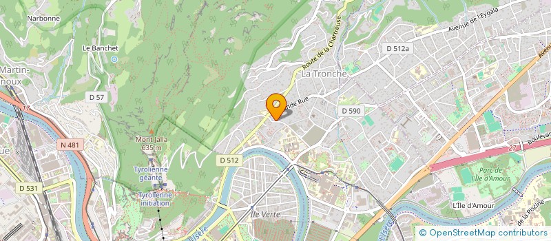 localisation de l'entreprise SNAC  LA TRONCHE