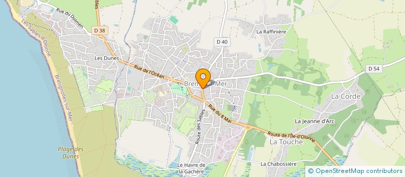 localisation de l'entreprise SNACK 59 à BREM-SUR-MER