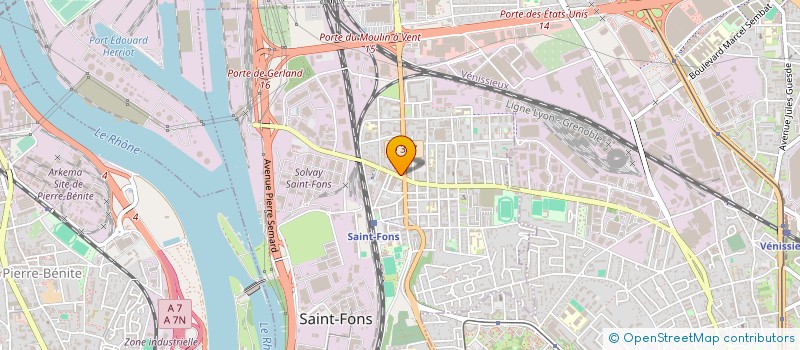 localisation de l'entreprise SNACK ANATOLIA  SAINT-FONS