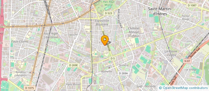 localisation de l'entreprise SNACK ARCHITECTURE à GRENOBLE