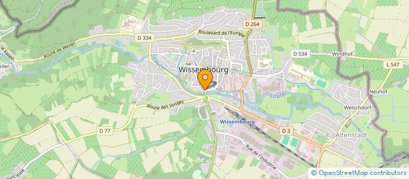 localisation de l'entreprise SNACK AYDIN  WISSEMBOURG