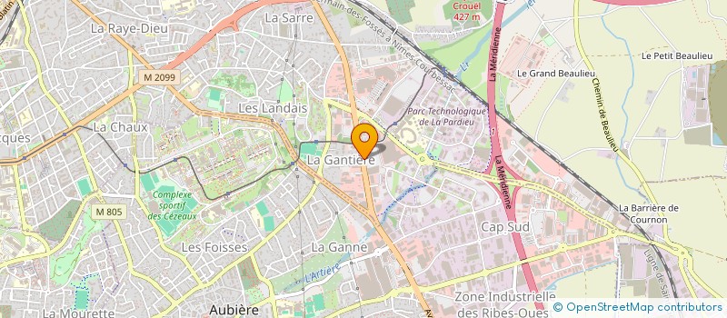 localisation de l'entreprise SNACK BAR DE LA PATINOIRE  CLERMONT-FERRAND